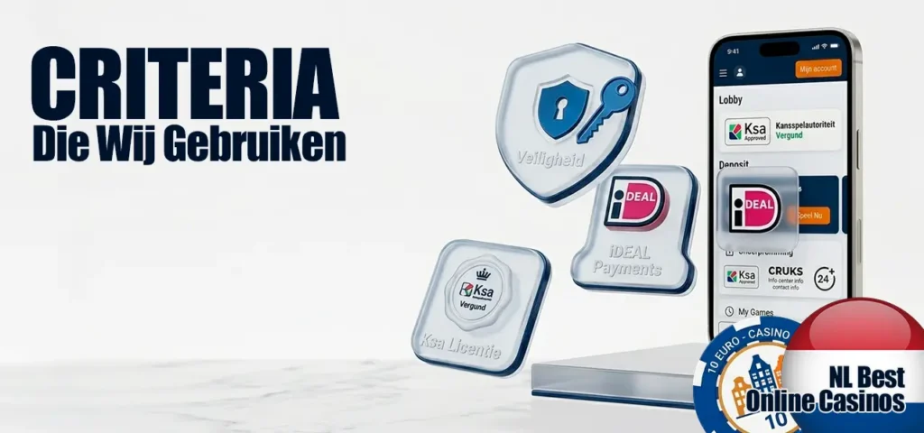 Onze criteria voor het controleren en beoordelen van online casino's.